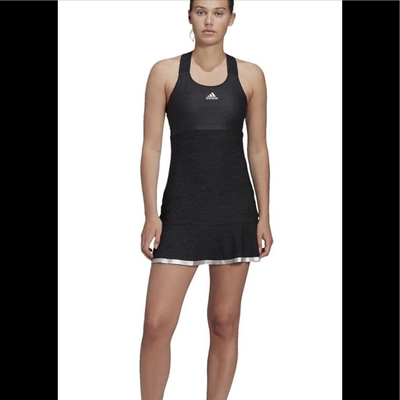 adidas Dresses Adidas Womens Glam On Yback Tennis Dress Black And